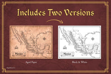 Load image into Gallery viewer, Mexico Fillable Map