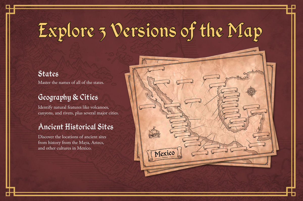 Mexico Fillable Map – Map Effects