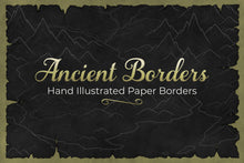 Load image into Gallery viewer, Ancient Borders - Hand Illustrated Torn Paper Borders
