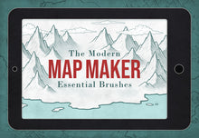 Load image into Gallery viewer, The Modern Map Maker Essential Brushes
