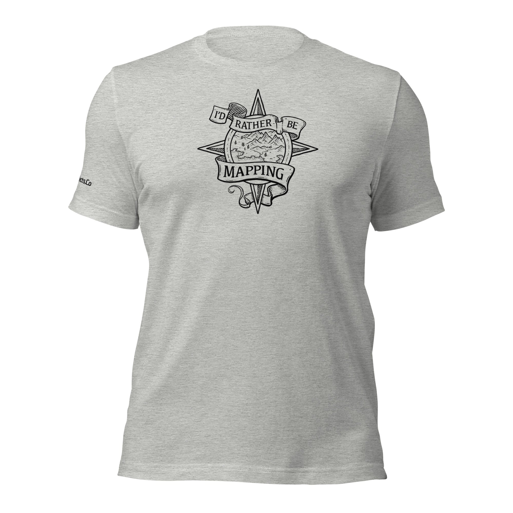 I’d Rather Be Mapping - Gray T-Shirt